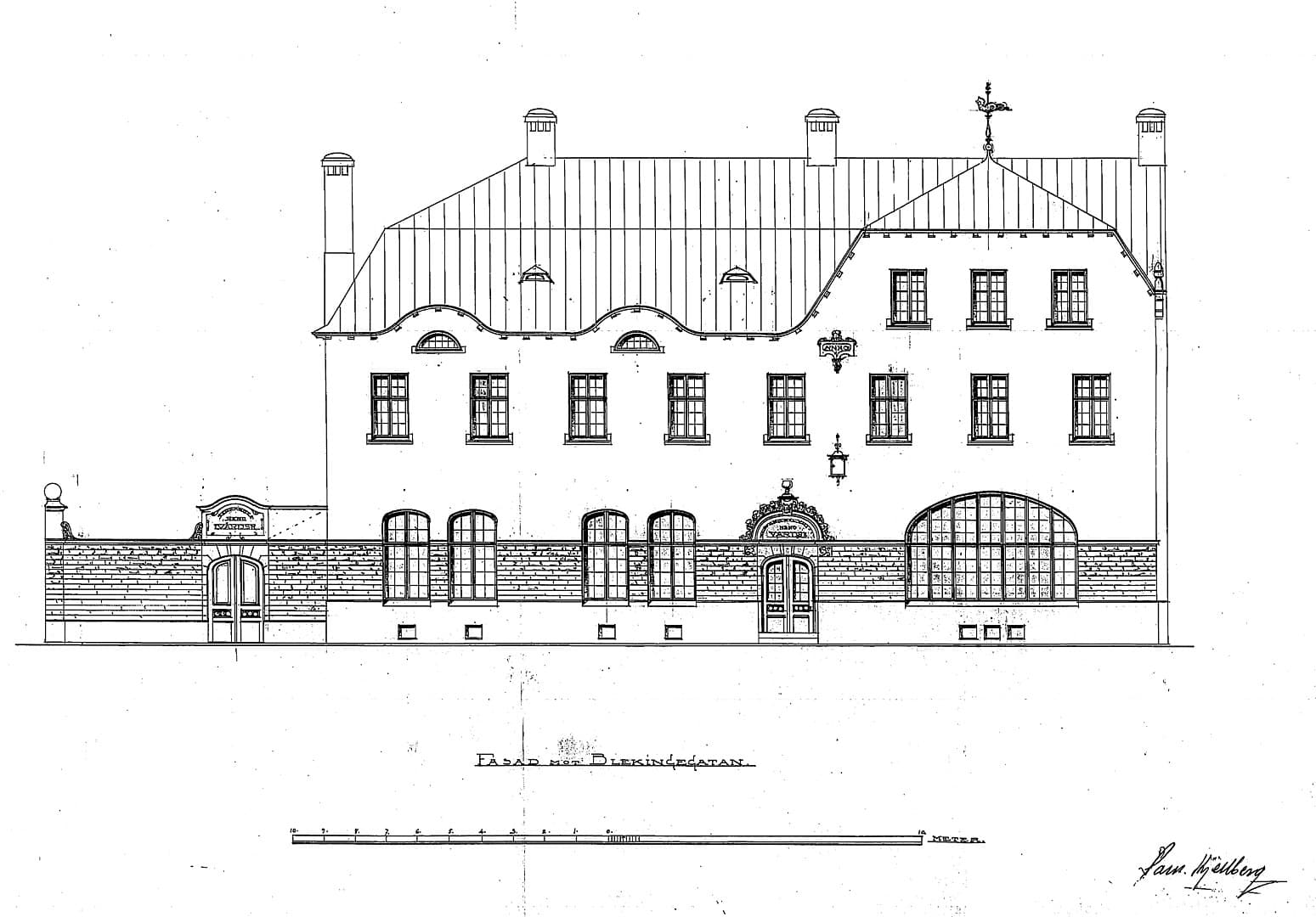 Ritning, Blekingegatan 40