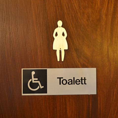 Toalettskylt