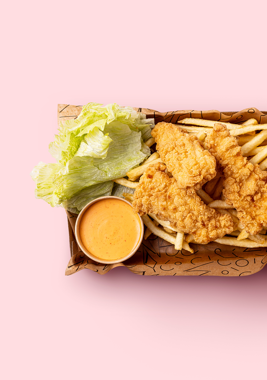Chicken Nuggets cut