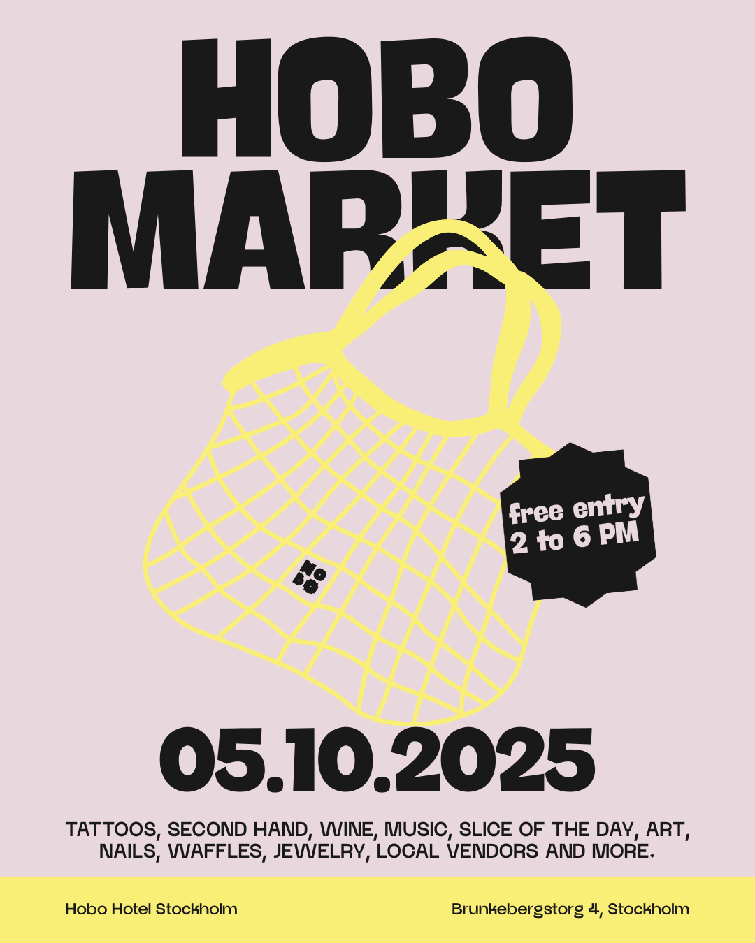 Yellow Purple and Brown Simple Pop-Up Market Flyer-2