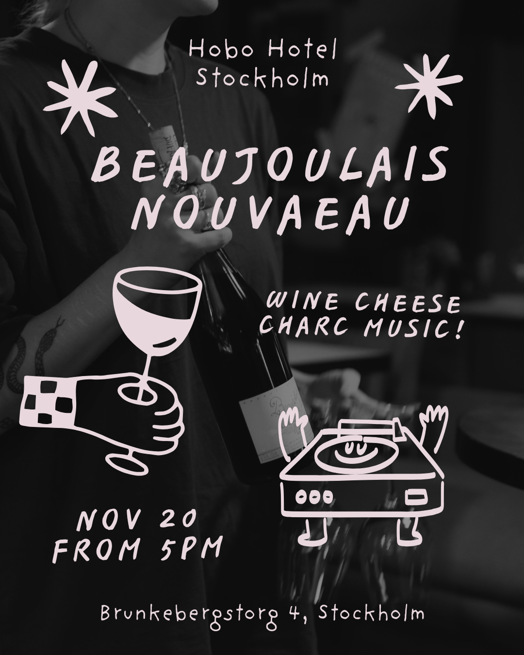 Black and Cream Fun Illustrative Food Cafe Event Instagram Post (1)