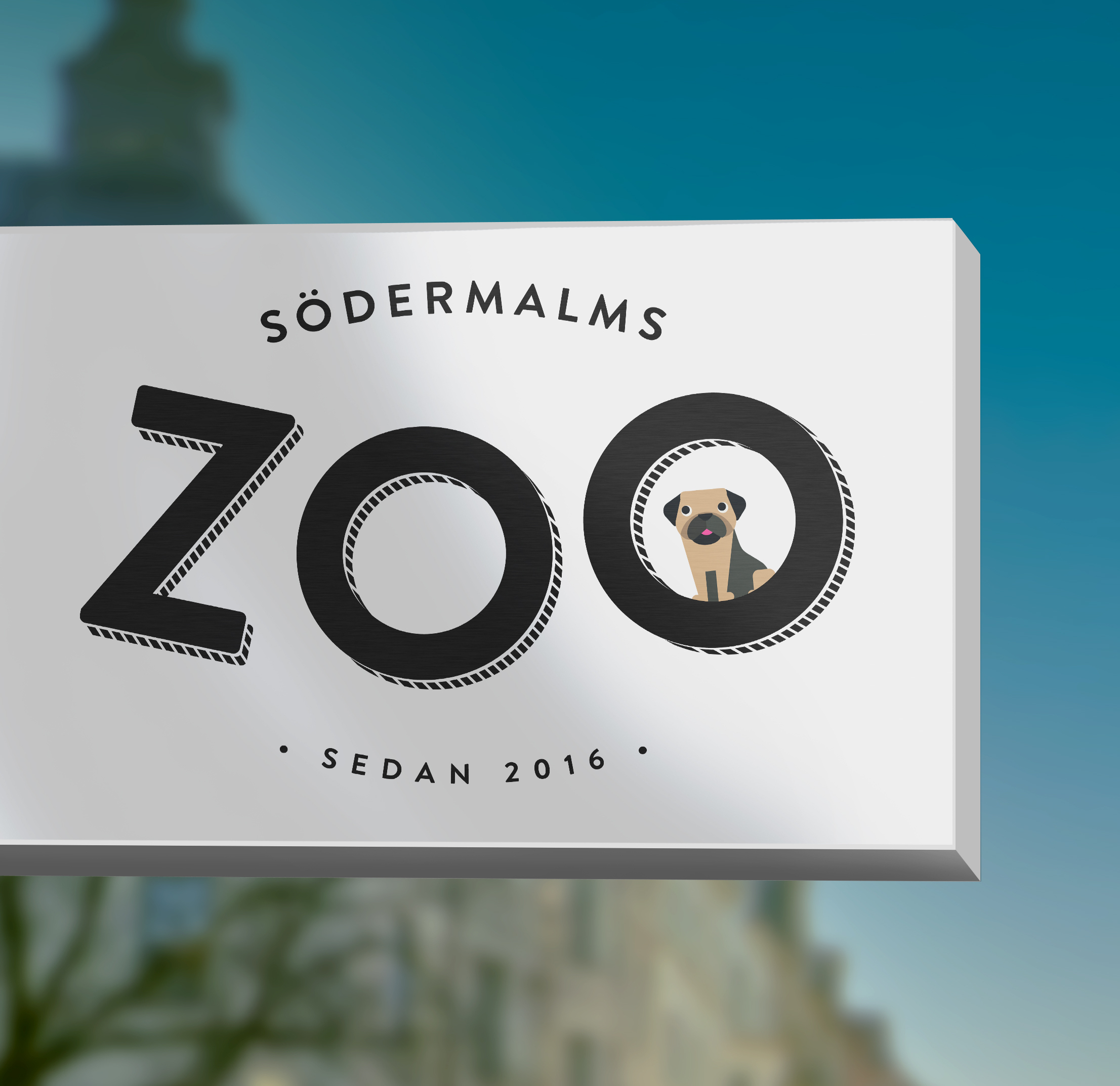 Södermalms Zoo skylt